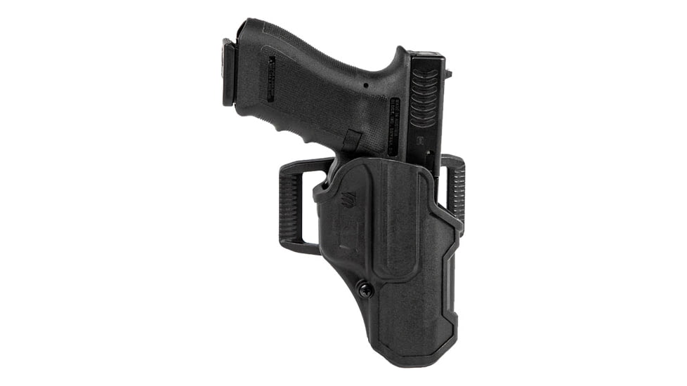 BlackHawk T-Series L2C Compact Holsters, Glock 19/Glock 26/Glock 27, Right Hand, Matte Black, Black, 410701BKR