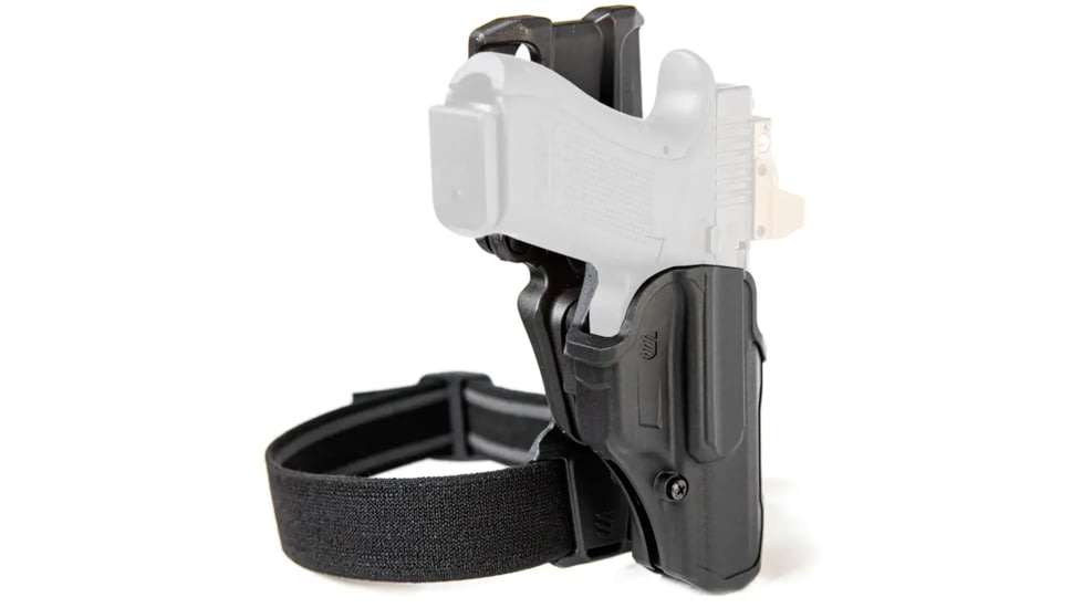 BlackHawk T-Series L2C Overt Polymer OWB Belt Holster, M&amp;P TLR7/8 BK M&amp;P 1.0/2.0 9/.40/45, Right Hand, Black, 411725BKR