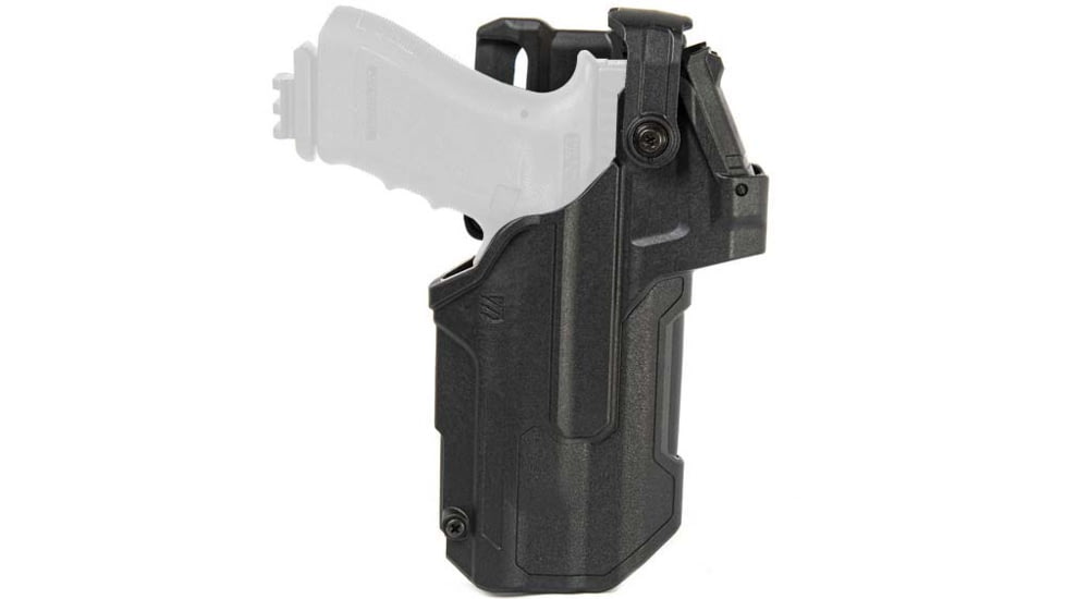 BlackHawk T-Series L3D Light-Bearing RDS Duty Holster, Black, 44ND13BKR
