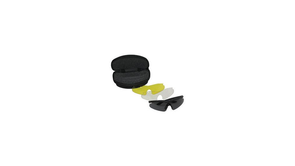 BlackHawk HellStorm Shooting Glasses Tactical Eyewear Kit in case w/ 3 colored lenses 8127