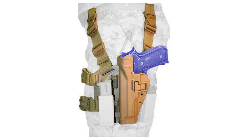 BlackHawk Draw Tactical SERPA L2 Holsters, Colt 1911, Left Hand, Matte, Coyote Tan, 430503CT-L