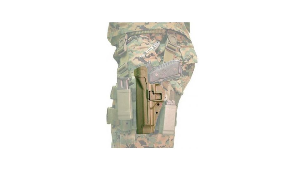 BlackHawk Draw Tactical SERPA L2 Holsters, Beretta 92/Beretta 96, Left Hand, Matte, Foliage Green, 430504FG-L