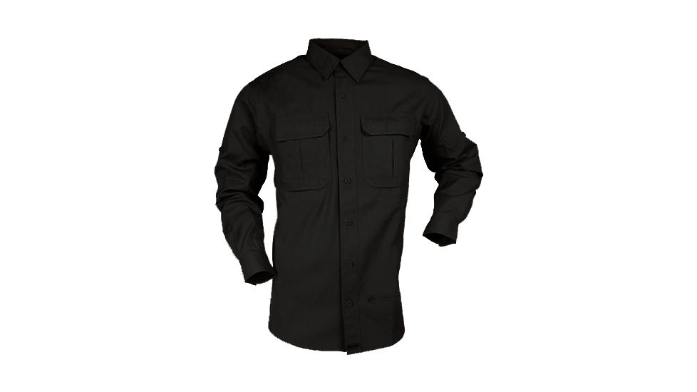 Blackhawk Warrior Wear Long Sleeve Shirt w/BPG logo, Black, Small
