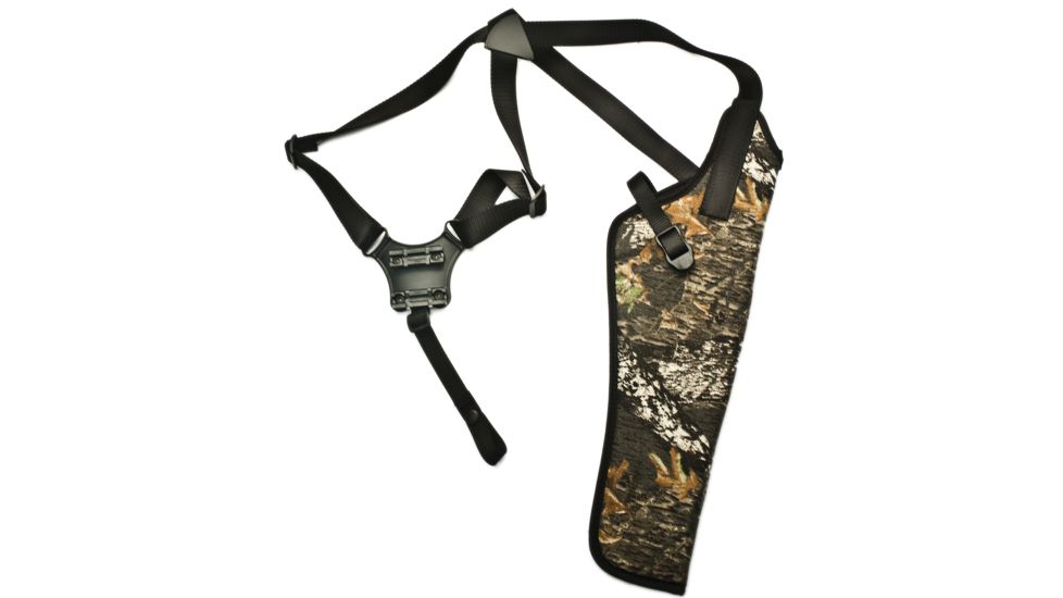 Blackhawk Vertical Shoulder Holster, Mossy Oak, Black, Scoped TC 14&amp;16, 9.5-10.75 Revolver, 40SV13M1-R