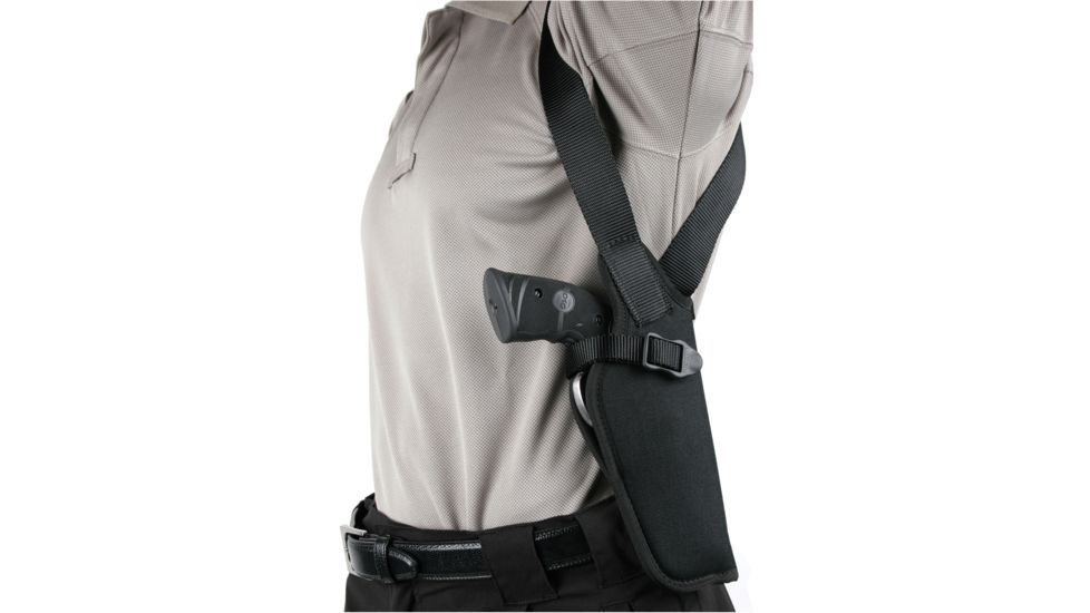 Blackhawk Vertical Shoulder Holster, Left Hand, Black, 4.5-5in BBL Large Auto, 40VH05BK-L