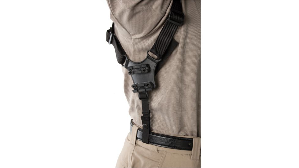 Blackhawk Vertical Shoulder Holster, Right Hand, Black, Scoped 5-6.5in BBL Double Action, 40SV03BK-R