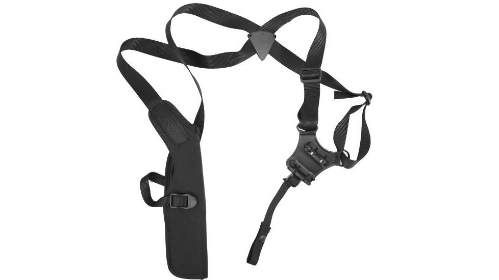 Blackhawk Vertical Shoulder Holster, Left Hand, Black, 2-3in BBL Double Action Revolver, 40VH00BK-L