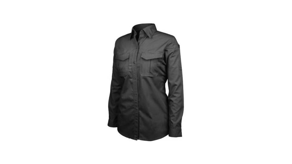 BlackHawk Women's LT2 L/S Tactical Shirt, Black, 2XL 92TS03BK-2XL
