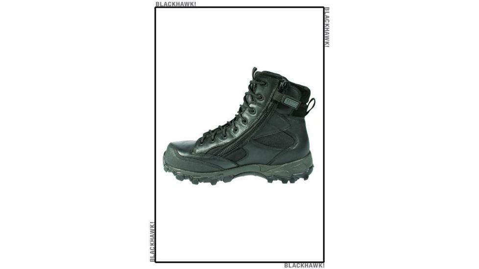 Blackhawk ZW7, 7in Side Zip Waterproof Boot, Size 8, Black, M, 83BT05BK, 8M
