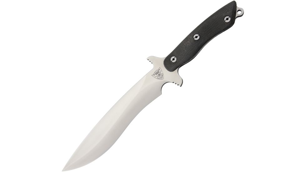 Blackjack Classic Blades Mamba Fixed Blade Knife, 8.25in, A2 Tool Steel, Black, Kraton Handle BCB36