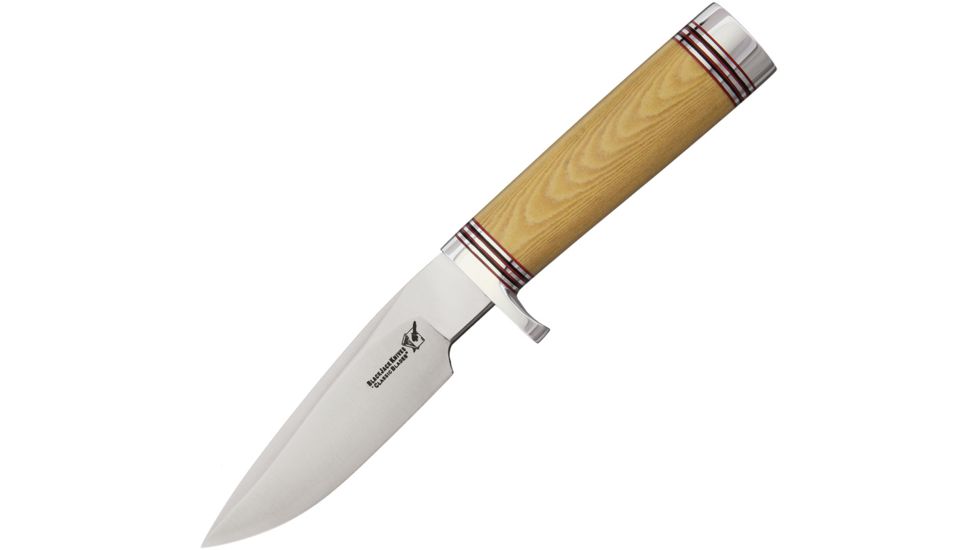 Blackjack Classic Model 124 Antique Ivor Fixed Blade Knife, 7in, A2 Tool Steel, Drop Point, Antique Ivory, Micarta Handle BCB124AM