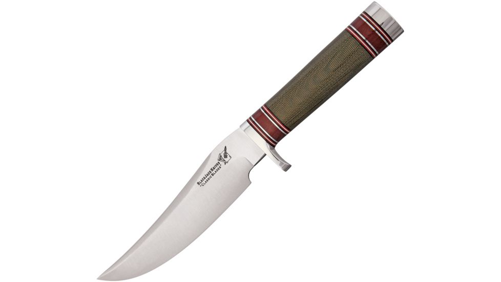 Blackjack Classic Model 127 Fixed Blade Knife, 5.875in, A2 Tool Steel, Green, Canvas Micarta Handle BCB127GM