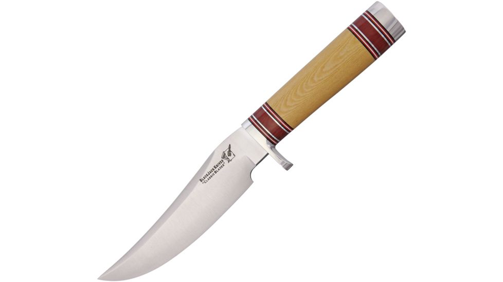 Blackjack Classic Model 127 Fixed Blade Knife, 6in, A2 Tool Steel, Brushed, Antique Ivory, Micarta Handle BCB127AM
