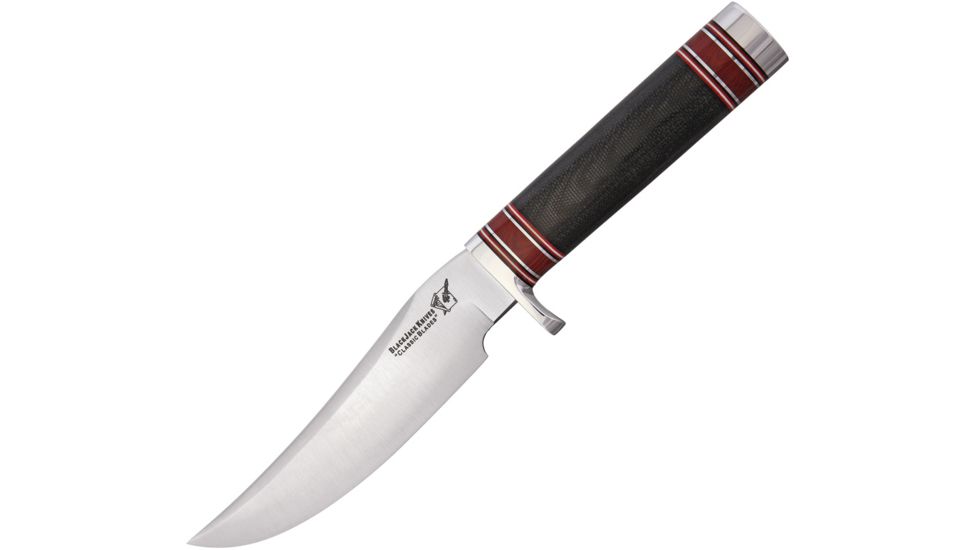 Blackjack Classic Model 127 Fixed Blade Knife, 6in, A2 Tool Steel, Brushed, Black, Micarta Handle BCB127BM