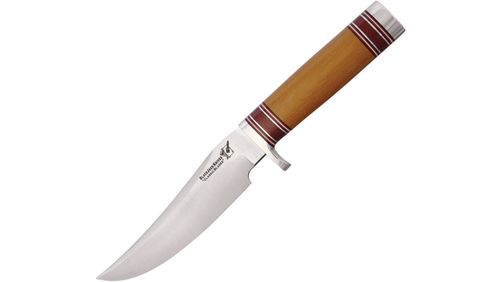Blackjack Classic Model 127 Fixed Blade Knife, 6in, A2 Tool Steel, Brushed, Natural, Micarta Handle BCB127NM