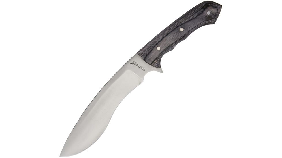 Blackjack Fixed Blade Knife, 8.75in, Gray, Wood Handle BJ065