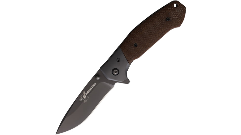 Blackjack Linerlock Brown Micarta, BCB157