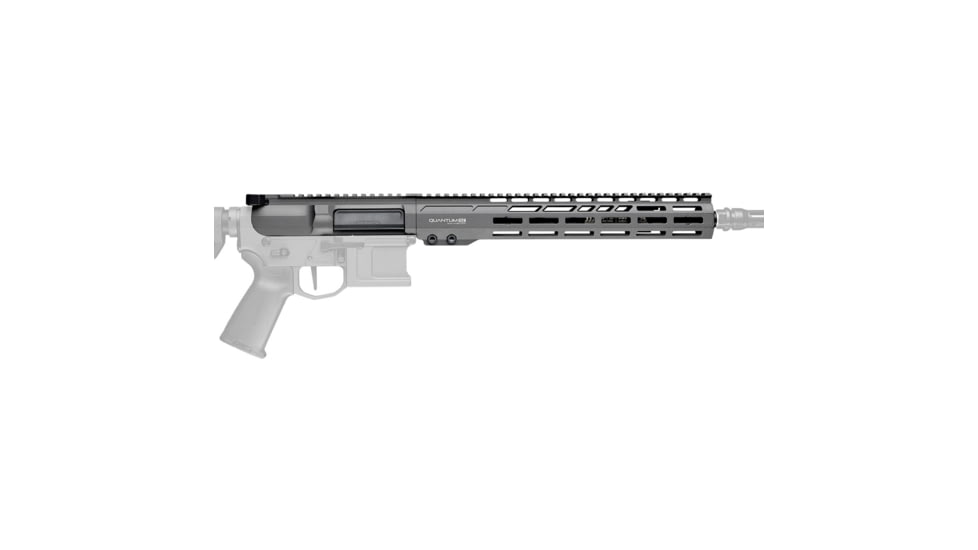 Blackout Defense Complete Dual Taper Lock .223 Wylde Upper Receiver Group, Slick Side, 13.9in Mid, Grey, URG-DTL-223W-13.9-SLICK-GRY