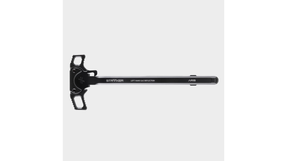 Blackout Defense Stryker Ambi Gas-Deflecting Charging Handle, Right-Hand Deflection, Compact Lever, Black, Black, CHG15RIGHTCMTBLK
