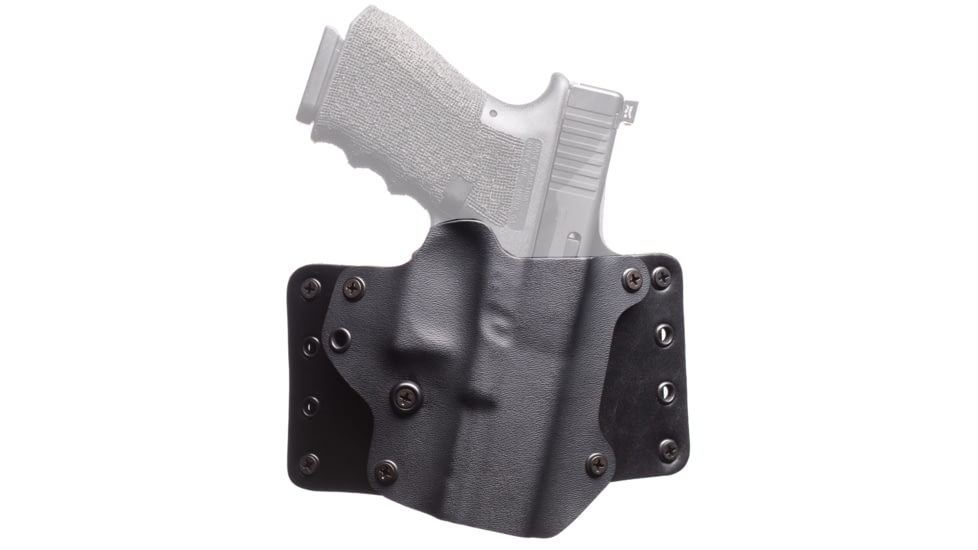 Blackpoint Tactical Leather Wing OWB Holster, Model 1911 5in Standard 1911, Left Hand, Kydex Black, 164314