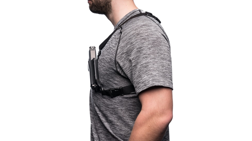 BlackPoint Tactical Outback Kydex Chest Holster, Fits 5 in 1911, Right Hand, Black, 105836