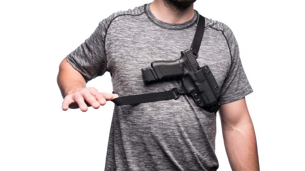 BlackPoint Tactical Outback Kydex Chest Holster, Fits 5 in 1911, Right Hand, Black, 105836