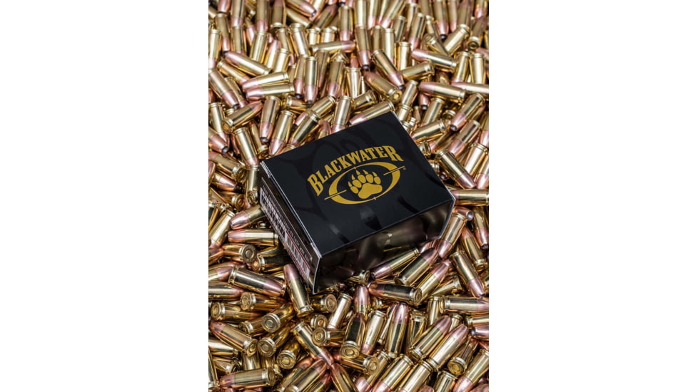 Blackwater Ammunition Defense Grade 9mm 9mm 115 Grain Jacketed Hollow Point Brass Cased Centerfire Pistol Ammo, 20 Round, BWA-5007