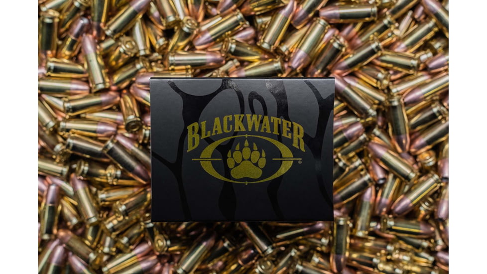 Blackwater Ammunition Defense Grade 9mm 9mm 115 Grain Jacketed Hollow Point Brass Cased Centerfire Pistol Ammo, 20 Round, BWA-5007
