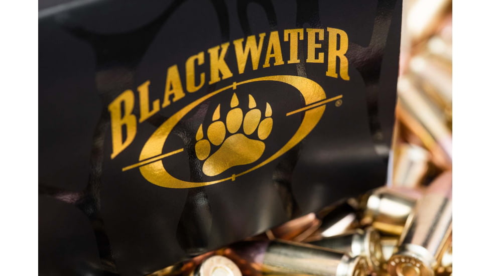 Blackwater Ammunition Defense Grade 9mm 9mm 115 Grain Jacketed Hollow Point Brass Cased Centerfire Pistol Ammo, 20 Round, BWA-5007