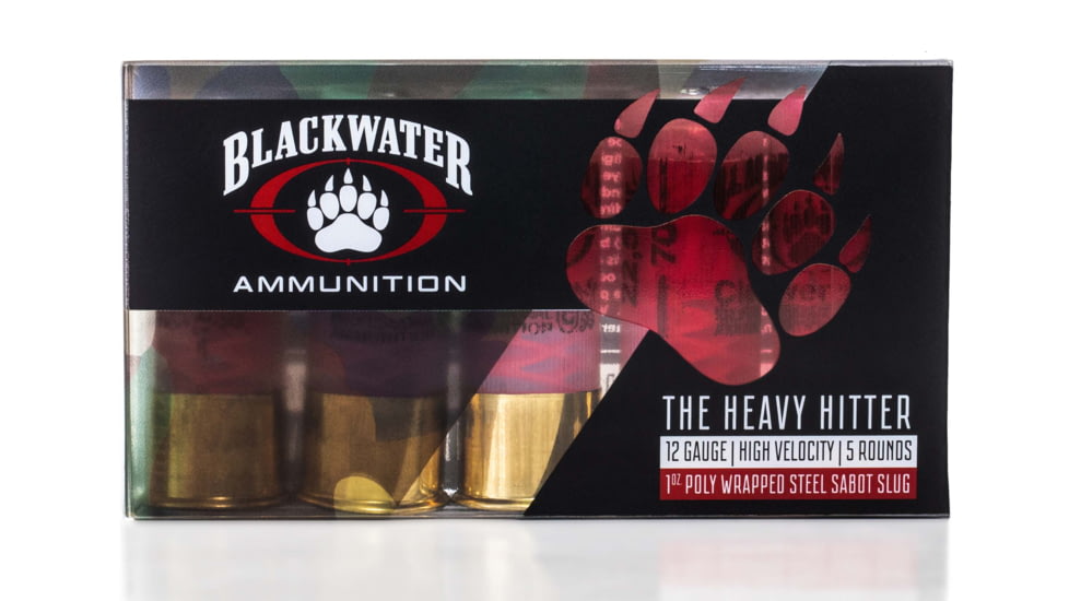 Blackwater Ammunition The Heavy Hitter 12 gauge Sabot, Polymer Coated Steel, 5 Pack, BWF-HEAVY12