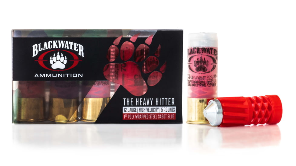 Blackwater Ammunition The Heavy Hitter 12 gauge Sabot, Polymer Coated Steel, 5 Pack, BWF-HEAVY12