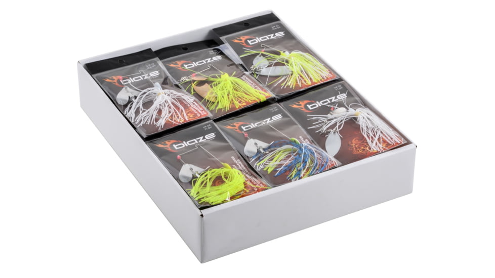 Blaze Fishing Gear Blaze Spinnerbait/Buzzbait Assortment - 48 Pieces, BLZSPNBZ-48