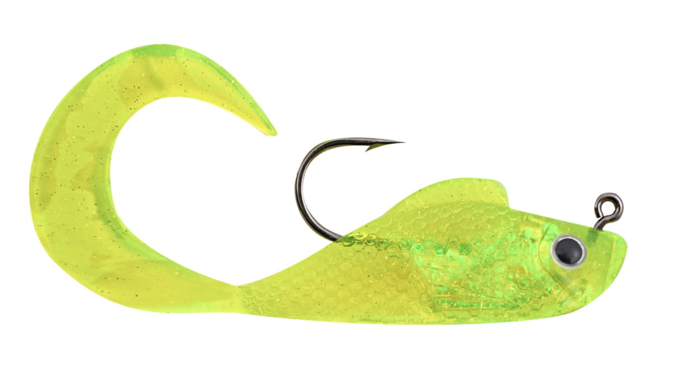 Blaze Fishing Gear Rigged Grub 5pk Sp/Chartreuse, RCM2-31