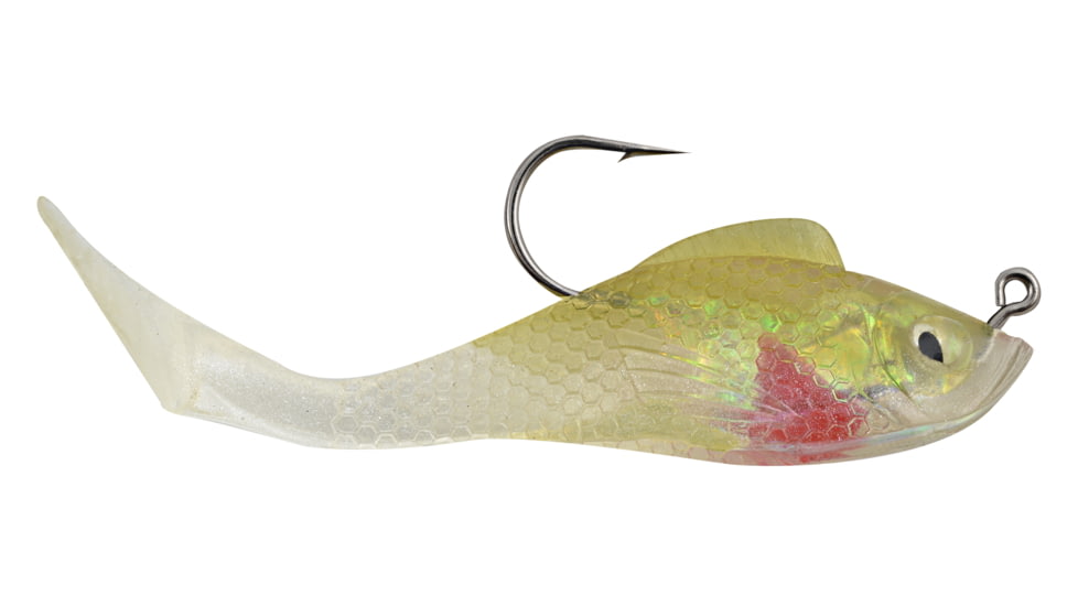 Blaze Fishing Gear Rigged Shad Shad, 5, 3in, Pearl/Dace, RSB3-PD
