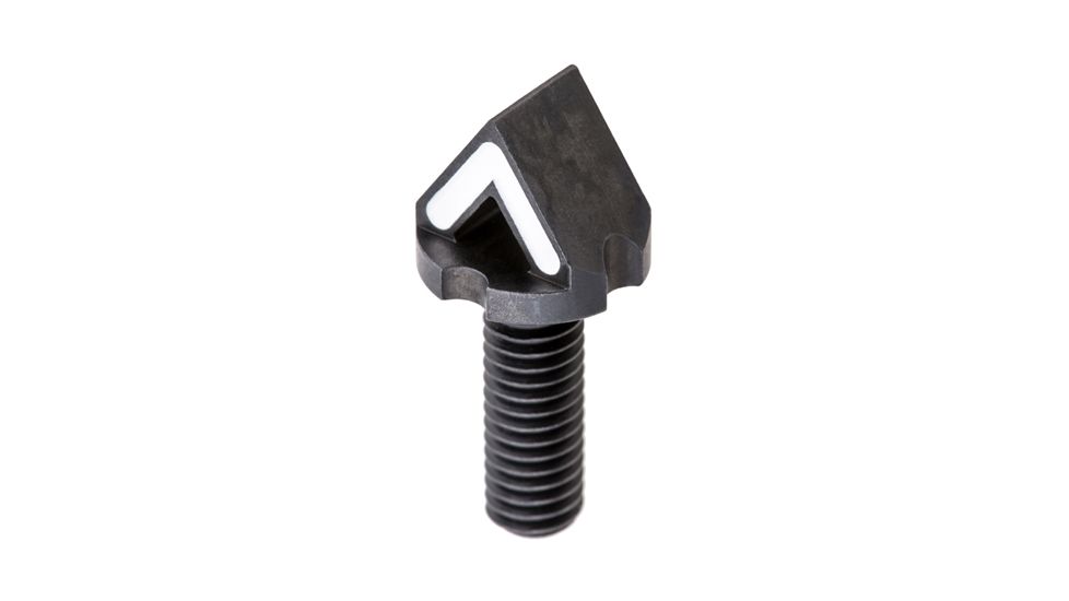 Blitzkrieg Components AR-15 Chevron Front Sight Post w/ No Tool, White, ARCFS08W