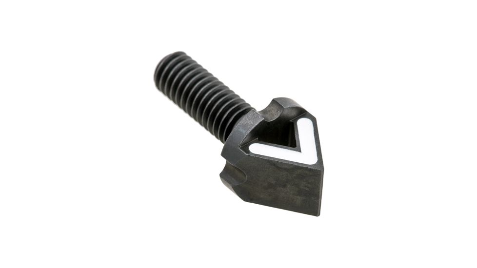 Blitzkrieg Components AR-15 Chevron Front Sight Post w/ No Tool, White, ARCFS08W