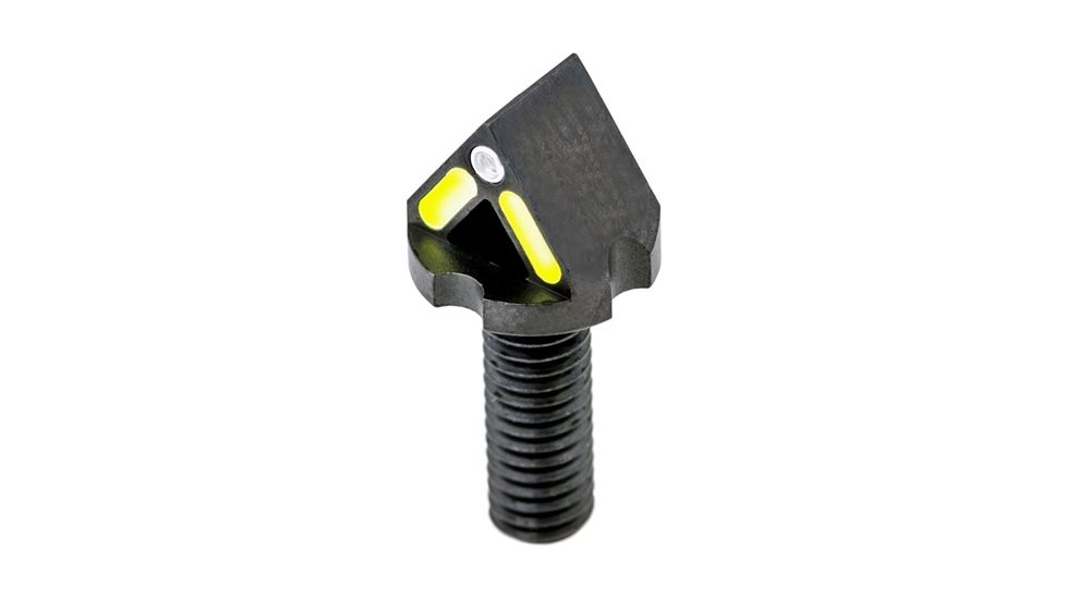 Blitzkrieg Components AR-15 Chevron Front Sight Post w/ Tritium Dot And No Tool, Green, ARCFS08LGTD