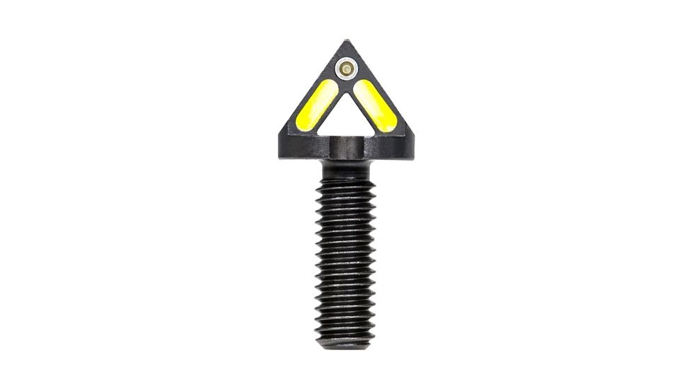 Blitzkrieg Components AR-15 Chevron Front Sight Post w/ Tritium Dot And No Tool, Green, ARCFS08LGTD