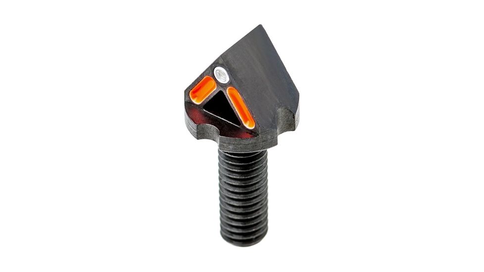 Blitzkrieg Components AR-15 Chevron Front Sight Post w/ Tritium Dot And No Tool, Orange, ARCFS08OTD
