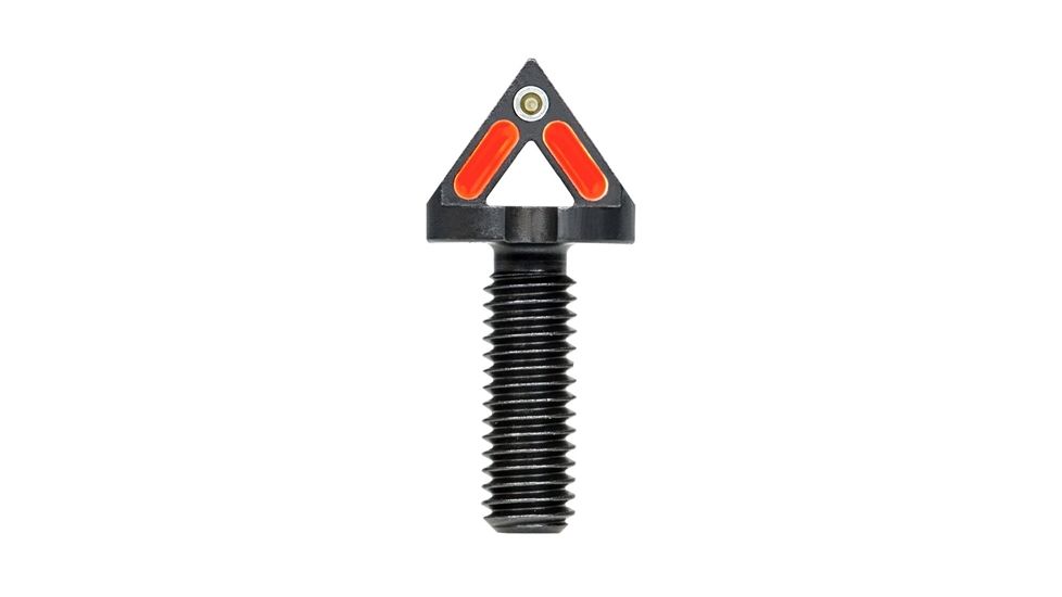 Blitzkrieg Components AR-15 Chevron Front Sight Post w/ Tritium Dot And No Tool, Orange, ARCFS08OTD