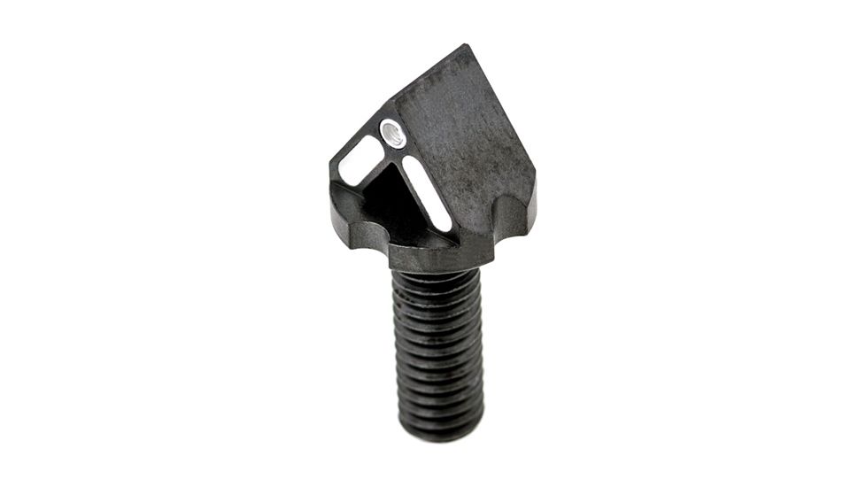 Blitzkrieg Components AR-15 Chevron Front Sight Post w/Tritium Dot And No Tool, White, ARCFS08WTD