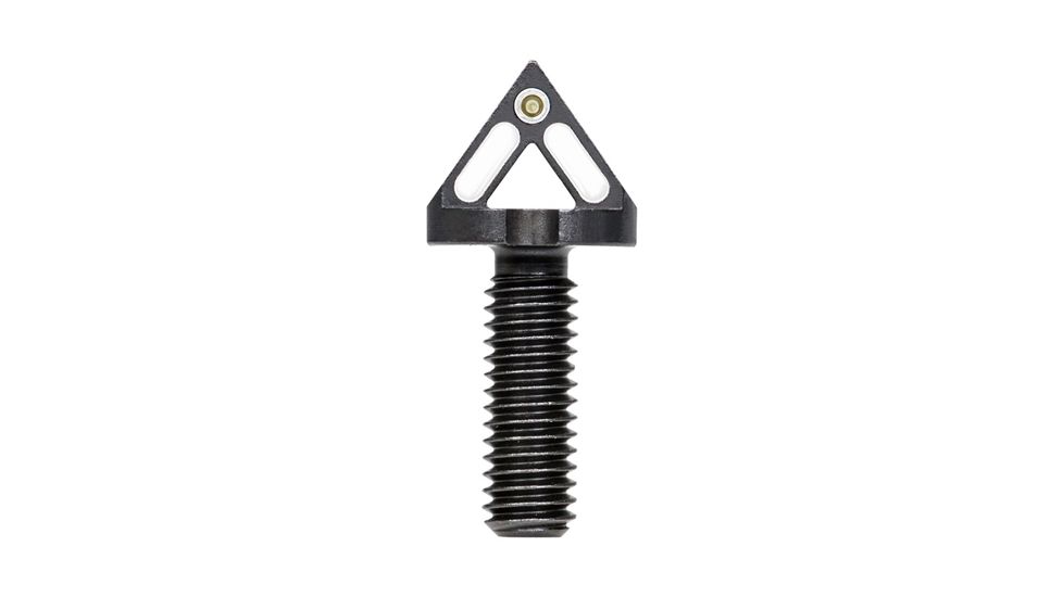 Blitzkrieg Components AR-15 Chevron Front Sight Post w/Tritium Dot And No Tool, White, ARCFS08WTD