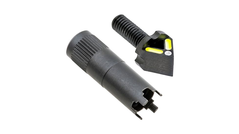Blitzkrieg Components AR-15 Chevron Front Sight Post w/ Tritium Dot And Tool, Green, ARCFS08LGTDT