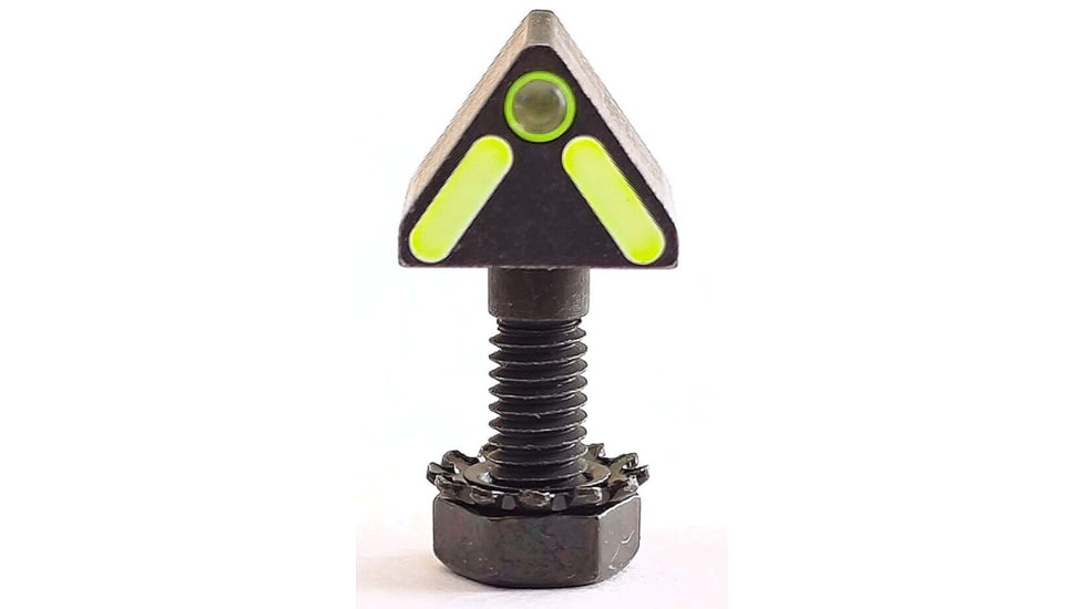 Blitzkrieg Components Benelli/Beretta Chevron Sight Post, Tritium Dot, Luminescent Green, BNCVLGTD3