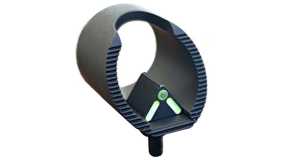 Blitzkrieg Components Benelli/Beretta Chevron Sight Post, Tritium Dot w/ Hood, Luminescent Green, BNCVLGTD3H