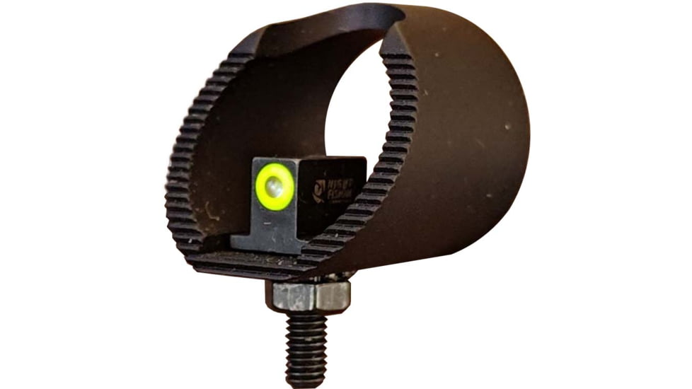 Blitzkrieg Components Benelli/Beretta Flat Circle Dot Sight Post, Tritium Dot w/ Hood, Green, BNFCDGTD3H