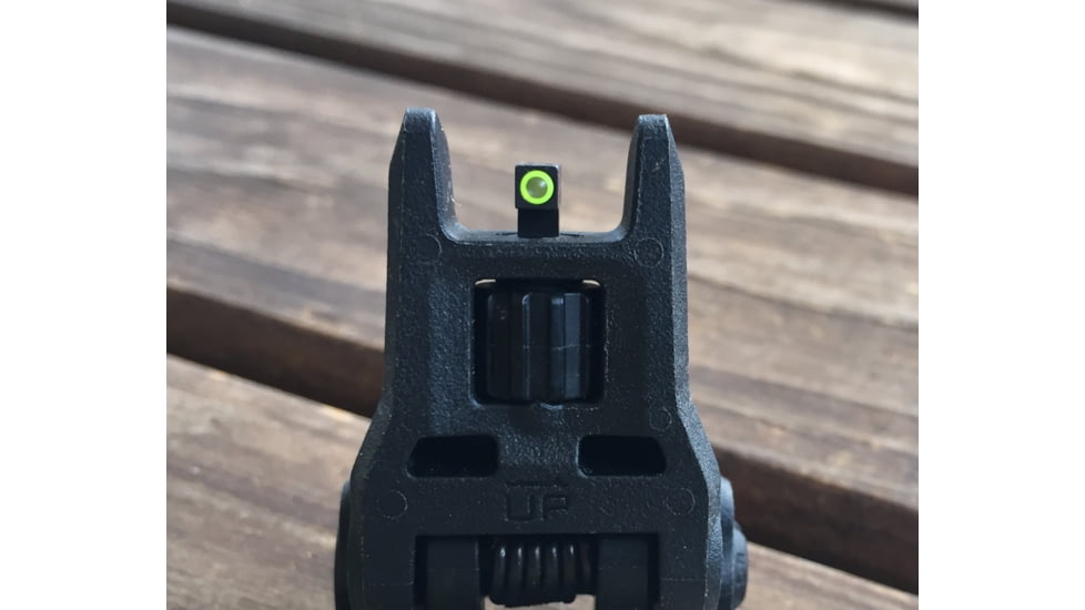 Blitzkrieg Components Magpul MBUS Gen 3 Flat Tritium Circle Dot Sight Post, Green Circle, MP3FCD12GTD