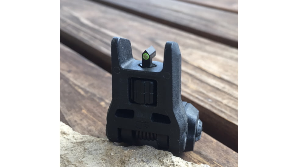 Blitzkrieg Components Magpul MBUS Gen 3 Flat Tritium Circle Dot Sight Post, Green Ring, MP3SPKGTD