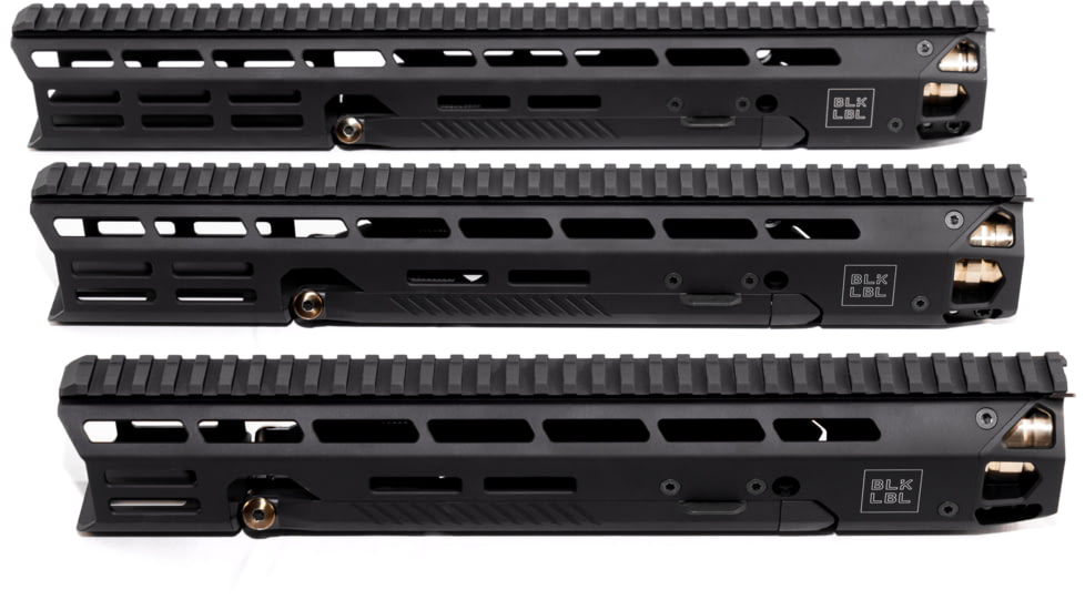 BLK LBL AR-10 DPMS Low Handguard w/ Integral Bipod, Black, 14 in, BL-AR10L-B-14-BLK