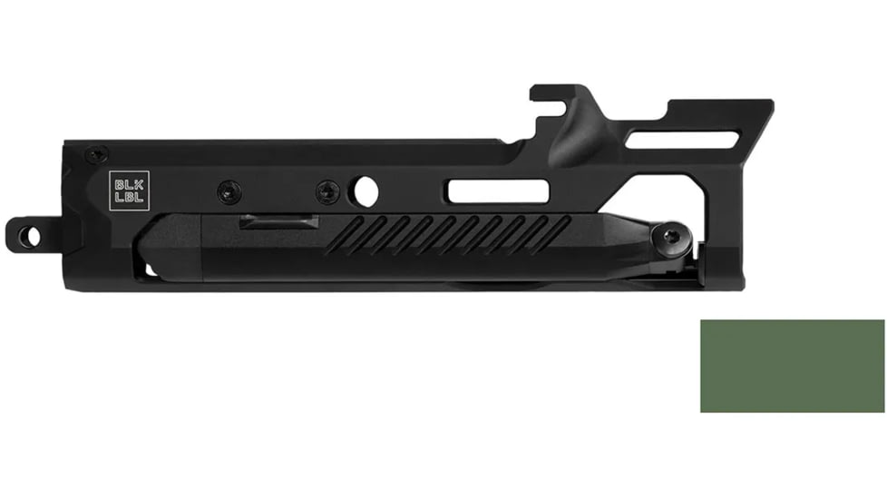 BLK LBL Hellion/VHS-2 Handguard with Integrated Bipod, 16in, Olive Drab Green, BL-VHS2-B-SH-ODG